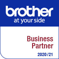 Logo von Brother für die Business Partner, Experte für Drucker, Scanner und Etikettiergeräte